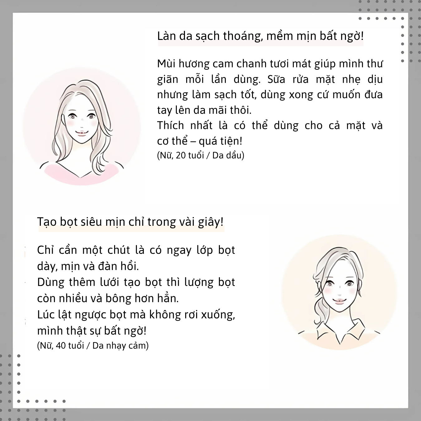 Lucia I Esthetic Skin Soap Set (Bộ 3) + Kèm lưới tạo bọt