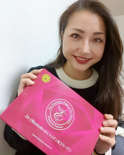 Thực phẩm làm đẹp Dr. Okamoto's Elastin & Collagen (30 Gói x 5 viên/gói)