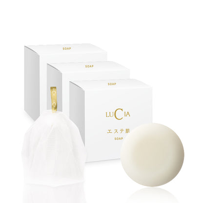 Lucia I Esthetic Skin Soap Set (Bộ 3) + Kèm lưới tạo bọt